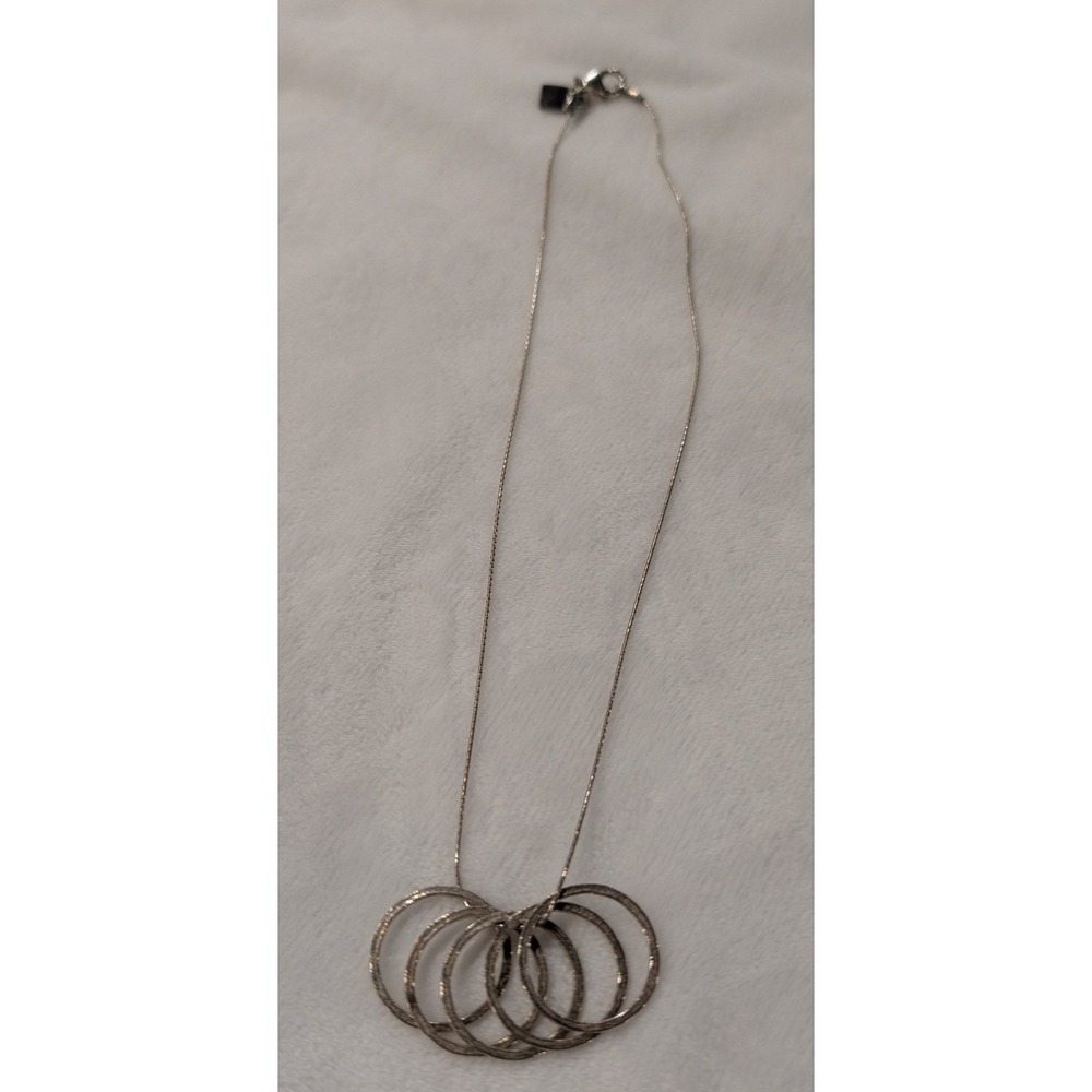 Silpada N1534 Retired Five Circles Pendant Sterling Necklace 18"